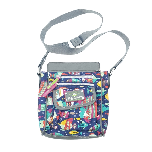 Lily Bloom Bags Lily Bloom Green Living Mini Fish Crossbody Purse